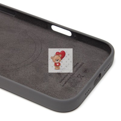 Чехол-накладка для Apple iPhone 16 Pro Max (каменный серый) ORG Silicone Case SafeMag с анимацией