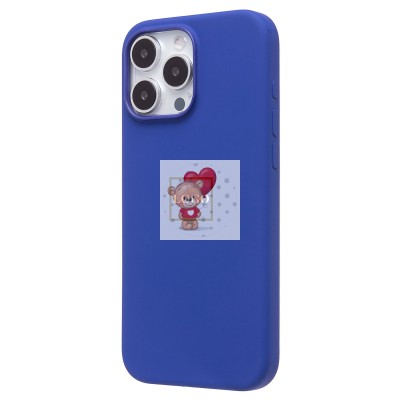 Чехол-накладка для Apple iPhone 16 Pro Max (ультрамарин) ORG Silicone Case SafeMag с анимацией