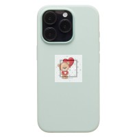 Чехол-накладка для Apple iPhone 16 Pro (аквамарин) ORG Silicone Case SafeMag с анимацией