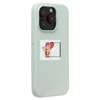 Чехол-накладка для Apple iPhone 16 Pro (аквамарин) ORG Silicone Case SafeMag с анимацией Чехол-накладка для Apple iPhone 16 Pro (аквамарин) ORG Silicone Case SafeMag с анимацией