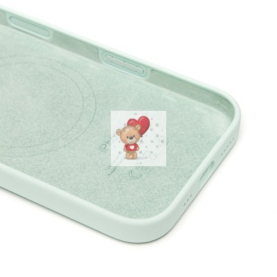 Чехол-накладка для Apple iPhone 16 Pro (аквамарин) ORG Silicone Case SafeMag с анимацией Чехол-накладка для Apple iPhone 16 Pro (аквамарин) ORG Silicone Case SafeMag с анимацией