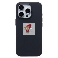 Чехол-накладка для Apple iPhone 16 Pro (черный) ORG Silicone Case SafeMag с анимацией