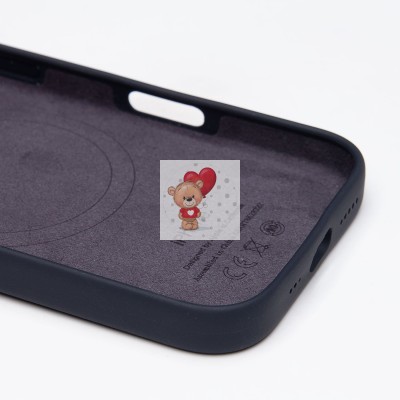 Чехол-накладка для Apple iPhone 16 Pro (черный) ORG Silicone Case SafeMag с анимацией