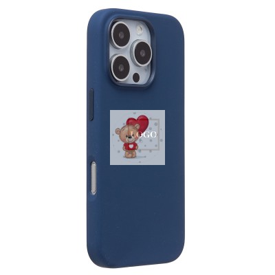 Чехол-накладка для Apple iPhone 16 Pro (темно-синий) ORG Silicone Case SafeMag с анимацией Чехол-накладка для Apple iPhone 16 Pro (темно-синий) ORG Silicone Case SafeMag с анимацией