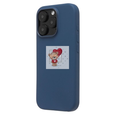 Чехол-накладка для Apple iPhone 16 Pro (джинсовый синий) ORG Silicone Case SafeMag с анимацией Чехол-накладка для Apple iPhone 16 Pro (джинсовый синий) ORG Silicone Case SafeMag с анимацией