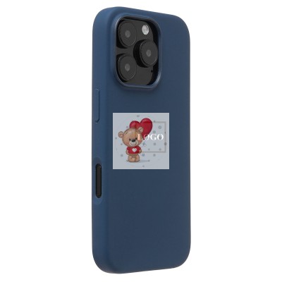 Чехол-накладка для Apple iPhone 16 Pro (джинсовый синий) ORG Silicone Case SafeMag с анимацией Чехол-накладка для Apple iPhone 16 Pro (джинсовый синий) ORG Silicone Case SafeMag с анимацией