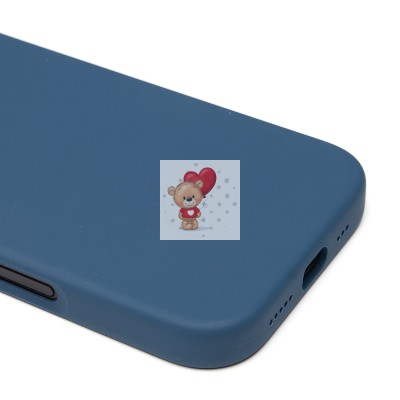 Чехол-накладка для Apple iPhone 16 Pro (джинсовый синий) ORG Silicone Case SafeMag с анимацией Чехол-накладка для Apple iPhone 16 Pro (джинсовый синий) ORG Silicone Case SafeMag с анимацией