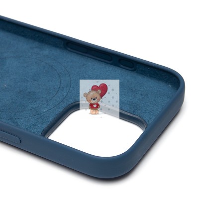 Чехол-накладка для Apple iPhone 16 Pro (джинсовый синий) ORG Silicone Case SafeMag с анимацией Чехол-накладка для Apple iPhone 16 Pro (джинсовый синий) ORG Silicone Case SafeMag с анимацией