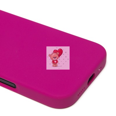 Чехол-накладка для Apple iPhone 16 Pro (фуксия) ORG Silicone Case SafeMag с анимацией Чехол-накладка для Apple iPhone 16 Pro (фуксия) ORG Silicone Case SafeMag с анимацией