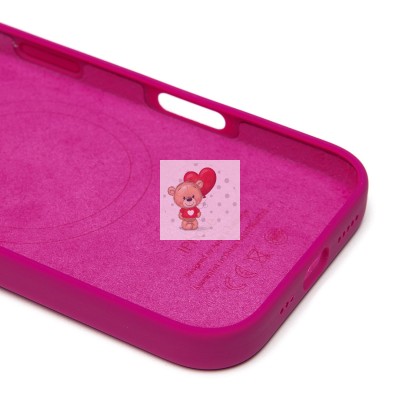 Чехол-накладка для Apple iPhone 16 Pro (фуксия) ORG Silicone Case SafeMag с анимацией Чехол-накладка для Apple iPhone 16 Pro (фуксия) ORG Silicone Case SafeMag с анимацией