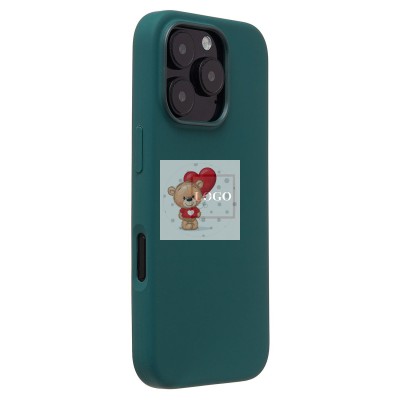 Чехол-накладка для Apple iPhone 16 Pro (озерный зеленый) ORG Silicone Case SafeMag с анимацией Чехол-накладка для Apple iPhone 16 Pro (озерный зеленый) ORG Silicone Case SafeMag с анимацией