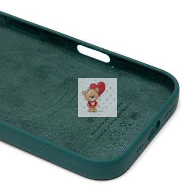 Чехол-накладка для Apple iPhone 16 Pro (озерный зеленый) ORG Silicone Case SafeMag с анимацией Чехол-накладка для Apple iPhone 16 Pro (озерный зеленый) ORG Silicone Case SafeMag с анимацией