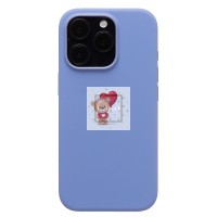 Чехол-накладка для Apple iPhone 16 Pro (барвиночный) ORG Silicone Case SafeMag с анимацией