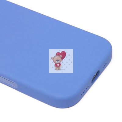 Чехол-накладка для Apple iPhone 16 Pro (барвиночный) ORG Silicone Case SafeMag с анимацией