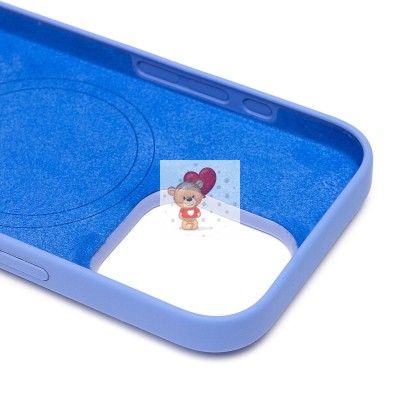 Чехол-накладка для Apple iPhone 16 Pro (барвиночный) ORG Silicone Case SafeMag с анимацией