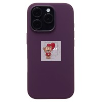 Чехол-накладка для Apple iPhone 16 Pro (сливовый) ORG Silicone Case SafeMag с анимацией