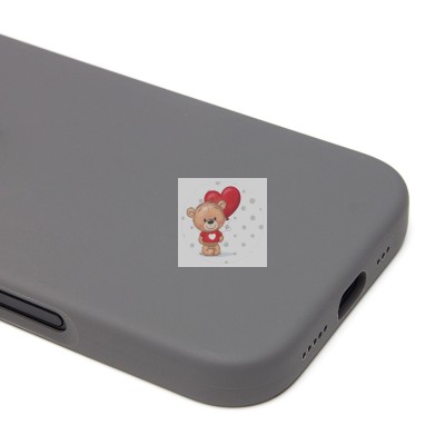 Чехол-накладка для Apple iPhone 16 Pro (каменный серый) ORG Silicone Case SafeMag с анимацией