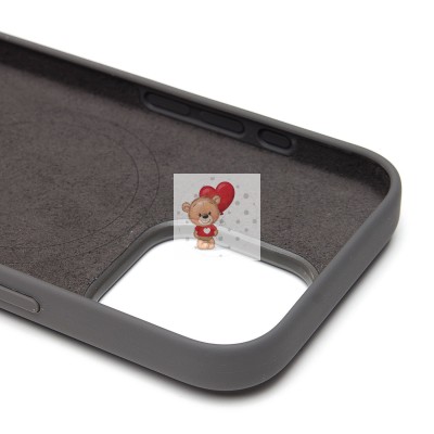 Чехол-накладка для Apple iPhone 16 Pro (каменный серый) ORG Silicone Case SafeMag с анимацией