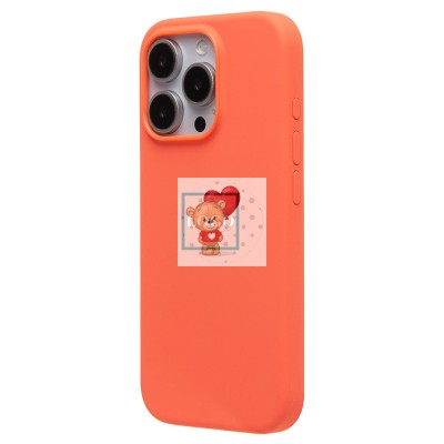 Чехол-накладка для Apple iPhone 16 Pro (мандариновый) ORG Silicone Case SafeMag с анимацией Чехол-накладка для Apple iPhone 16 Pro (мандариновый) ORG Silicone Case SafeMag с анимацией
