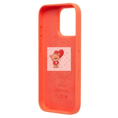 Чехол-накладка для Apple iPhone 16 Pro (мандариновый) ORG Silicone Case SafeMag с анимацией Чехол-накладка для Apple iPhone 16 Pro (мандариновый) ORG Silicone Case SafeMag с анимацией