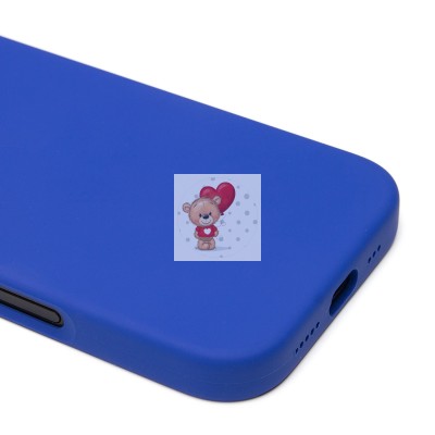 Чехол-накладка для Apple iPhone 16 Pro (ультрамарин) ORG Silicone Case SafeMag с анимацией