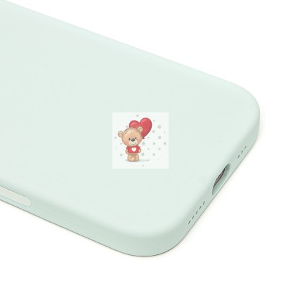 Чехол-накладка для Apple iPhone 16 (аквамарин) ORG Silicone Case SafeMag с анимацией