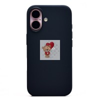 Чехол-накладка для Apple iPhone 16 (черный) ORG Silicone Case SafeMag с анимацией