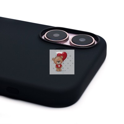 Чехол-накладка для Apple iPhone 16 (черный) ORG Silicone Case SafeMag с анимацией Чехол-накладка для Apple iPhone 16 (черный) ORG Silicone Case SafeMag с анимацией