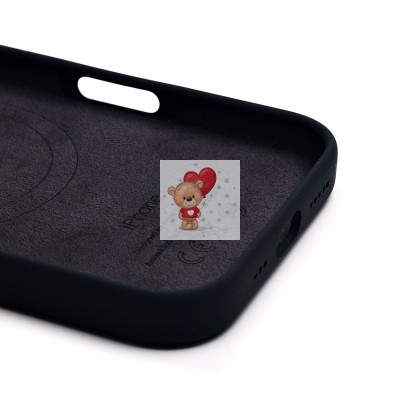 Чехол-накладка для Apple iPhone 16 (черный) ORG Silicone Case SafeMag с анимацией Чехол-накладка для Apple iPhone 16 (черный) ORG Silicone Case SafeMag с анимацией
