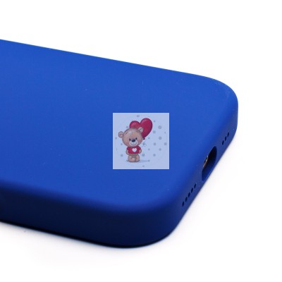 Чехол-накладка для Apple iPhone 16 (бриллиантовый синий) ORG Silicone Case SafeMag с анимацией