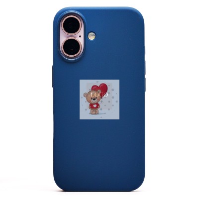 Чехол-накладка для Apple iPhone 16 (темно-синий) ORG Silicone Case SafeMag с анимацией Чехол-накладка для Apple iPhone 16 (темно-синий) ORG Silicone Case SafeMag с анимацией