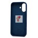 Чехол-накладка для Apple iPhone 16 (темно-синий) ORG Silicone Case SafeMag с анимацией