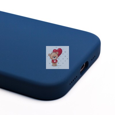 Чехол-накладка для Apple iPhone 16 (темно-синий) ORG Silicone Case SafeMag с анимацией