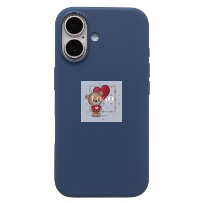 Чехол-накладка для Apple iPhone 16 (джинсовый синий) ORG Silicone Case SafeMag с анимацией Чехол-накладка для Apple iPhone 16 (джинсовый синий) ORG Silicone Case SafeMag с анимацией