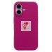 Чехол-накладка для Apple iPhone 16 (фуксия) ORG Silicone Case SafeMag с анимацией
