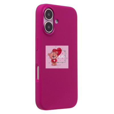 Чехол-накладка для Apple iPhone 16 (фуксия) ORG Silicone Case SafeMag с анимацией Чехол-накладка для Apple iPhone 16 (фуксия) ORG Silicone Case SafeMag с анимацией