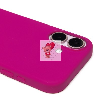 Чехол-накладка для Apple iPhone 16 (фуксия) ORG Silicone Case SafeMag с анимацией Чехол-накладка для Apple iPhone 16 (фуксия) ORG Silicone Case SafeMag с анимацией