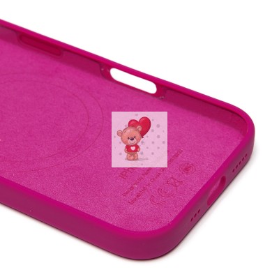 Чехол-накладка для Apple iPhone 16 (фуксия) ORG Silicone Case SafeMag с анимацией Чехол-накладка для Apple iPhone 16 (фуксия) ORG Silicone Case SafeMag с анимацией