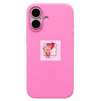 Чехол-накладка для Apple iPhone 16 (цвет пиона) ORG Silicone Case SafeMag с анимацией