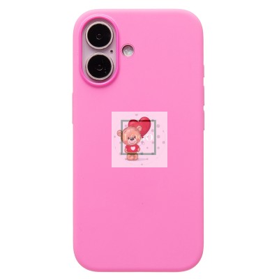 Чехол-накладка для Apple iPhone 16 (цвет пиона) ORG Silicone Case SafeMag с анимацией Чехол-накладка для Apple iPhone 16 (цвет пиона) ORG Silicone Case SafeMag с анимацией