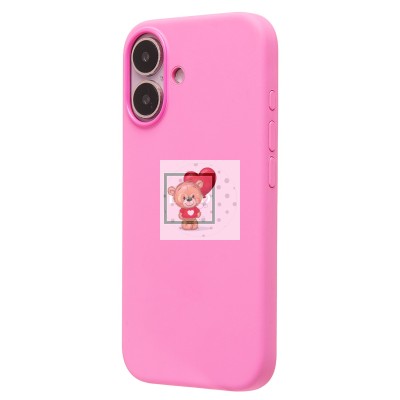 Чехол-накладка для Apple iPhone 16 (цвет пиона) ORG Silicone Case SafeMag с анимацией