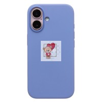 Чехол-накладка для Apple iPhone 16 (барвиночный) ORG Silicone Case SafeMag с анимацией