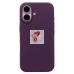 Чехол-накладка для Apple iPhone 16 (сливовый) ORG Silicone Case SafeMag с анимацией