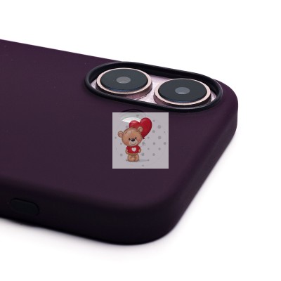 Чехол-накладка для Apple iPhone 16 (сиреневый) ORG Silicone Case SafeMag с анимацией