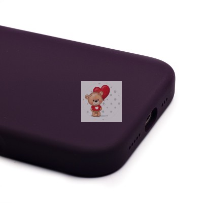 Чехол-накладка для Apple iPhone 16 (сиреневый) ORG Silicone Case SafeMag с анимацией