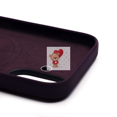 Чехол-накладка для Apple iPhone 16 (сиреневый) ORG Silicone Case SafeMag с анимацией