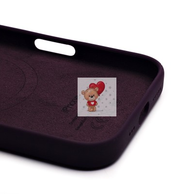 Чехол-накладка для Apple iPhone 16 (сиреневый) ORG Silicone Case SafeMag с анимацией