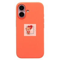 Чехол-накладка для Apple iPhone 16 (мандариновый) ORG Silicone Case SafeMag с анимацией