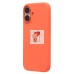 Чехол-накладка для Apple iPhone 16 (мандариновый) ORG Silicone Case SafeMag с анимацией