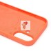 Чехол-накладка для Apple iPhone 16 (мандариновый) ORG Silicone Case SafeMag с анимацией